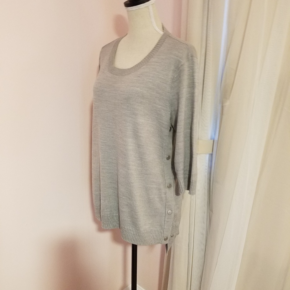 Snap Slit Sweater - Picture 2 of 5